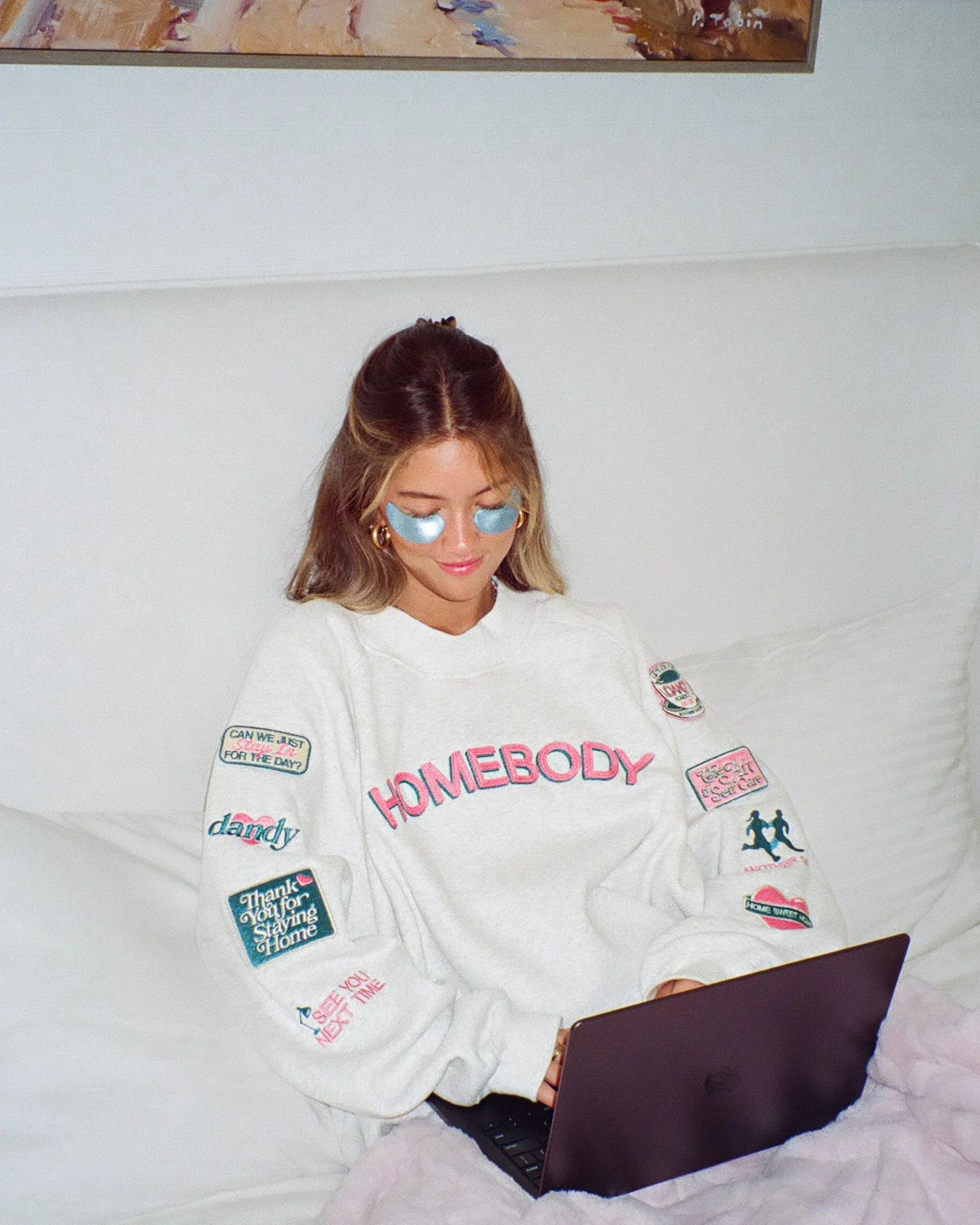 "Homebody" Mockneck in Heather Gray - Image 13