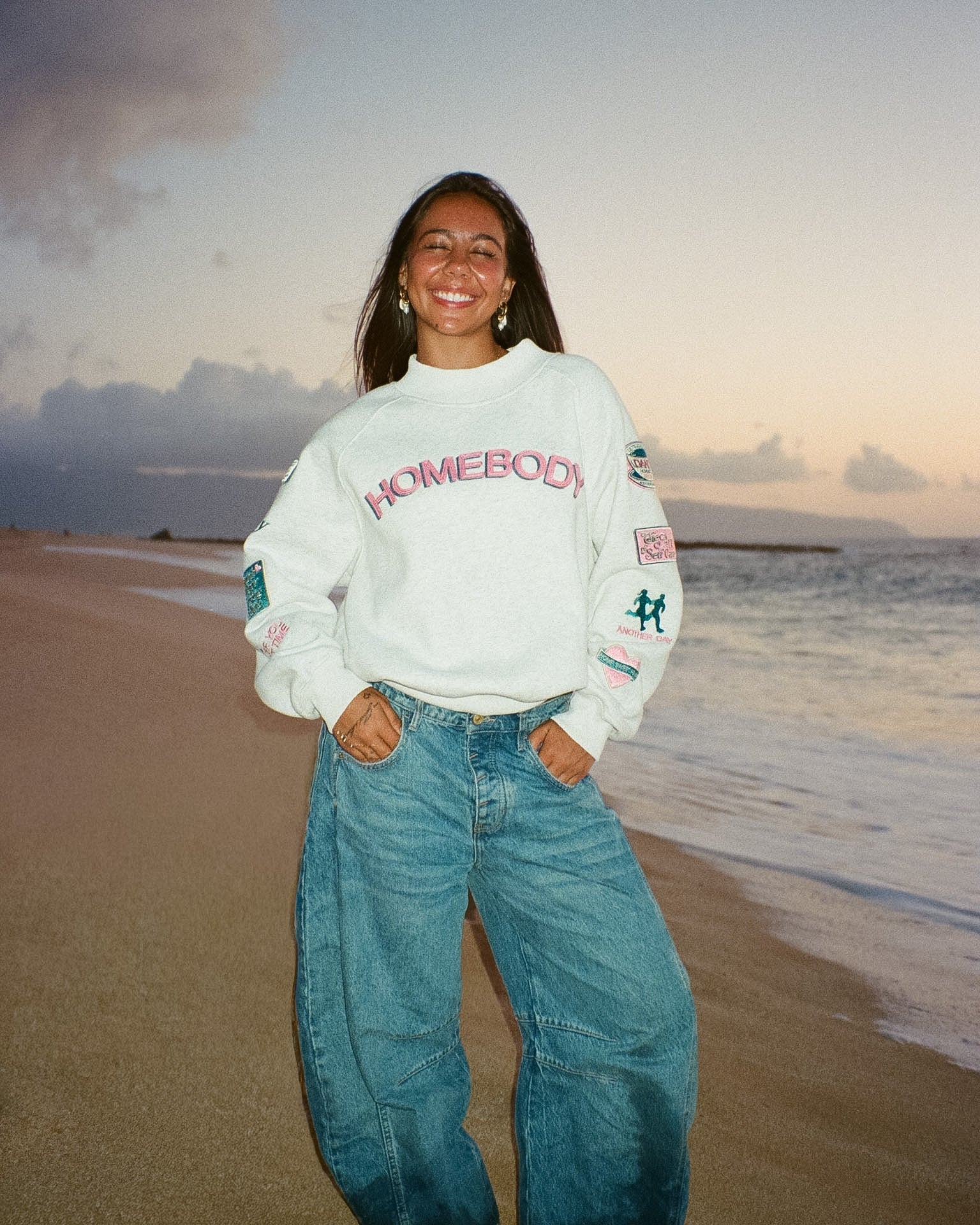 "Homebody" Mockneck in Heather Gray - Image 8
