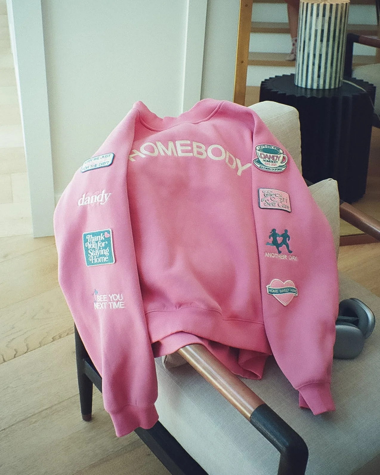 "Homebody" Mockneck in Pink - Image 16