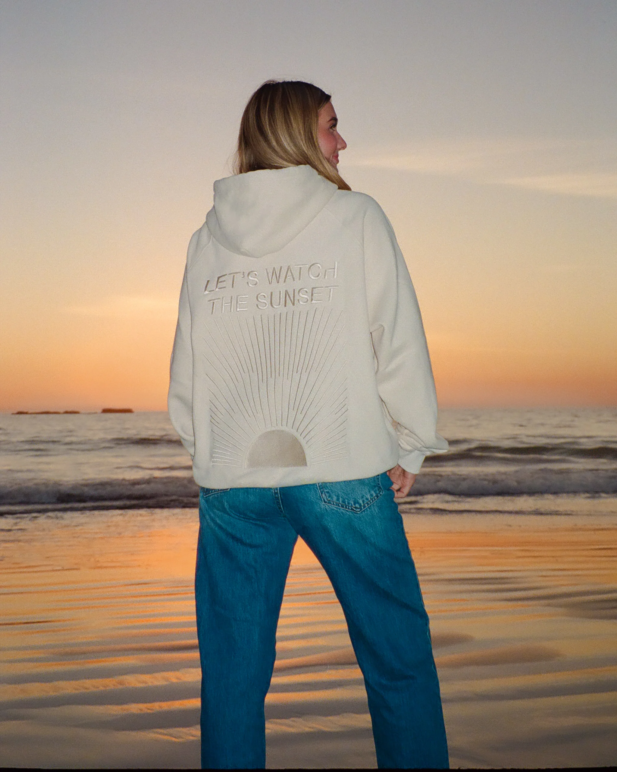 "Yin+Yang" Let's Watch the Sunset Oversized Lux Hoodie - Image 15